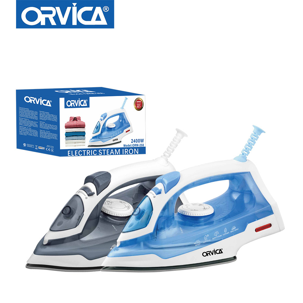 Паровой электрический утюг Orvica, ручной, малый, с распылением воды, керамический утюг