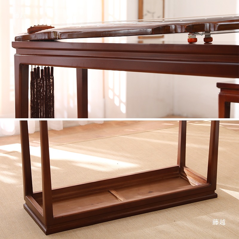 Guqin Table and Stool Resonance Table Solid Wood Simple New Chinese Style Calligraphy and Painting Table Chinese Studies Desk Calligraphy Table Zen Tea Table