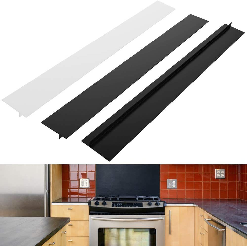 High temperature resistant silicone gap strip kitchen gas stove stove top sealing strip 21 inch anti-oil anti-fouling stove gap cover pad