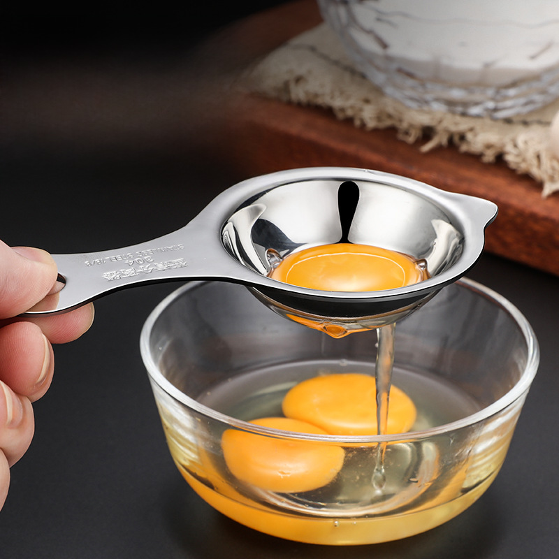 304 Stainless Steel Egg Yolk and Egg White Separator, Egg Liquid Filter, Egg Separator, Multifunctional Egg Separator