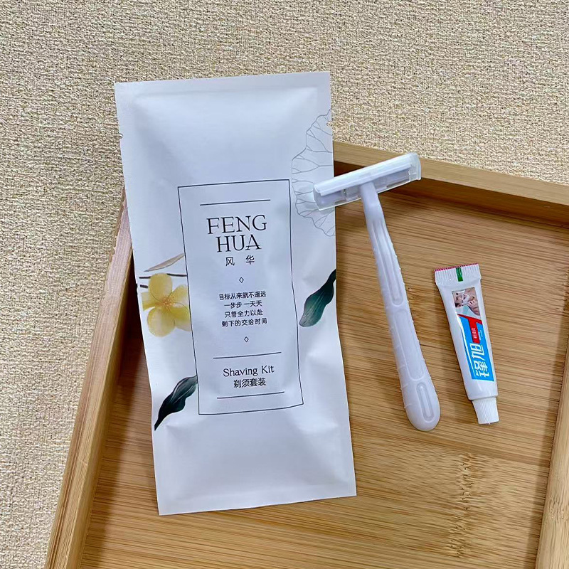 Disposable Toothbrush and Toothpaste Hotel Disposable Comb Razor B&B Hotel Bathhouse Toiletry Set
