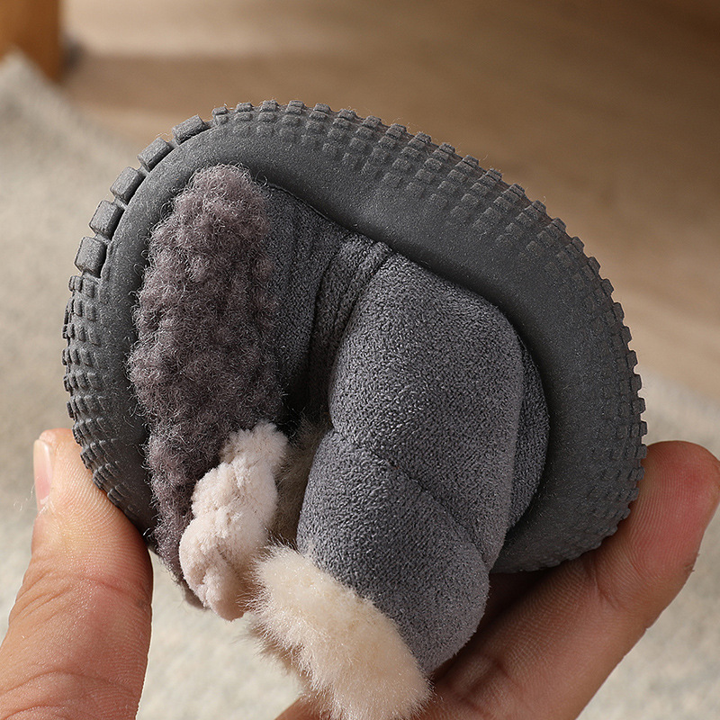 New Baby Snow Boots Baby Warm Children's Winter Shoes Slip-on Soft Bottom Children's Cartoon Cotton Shoes Outdoor