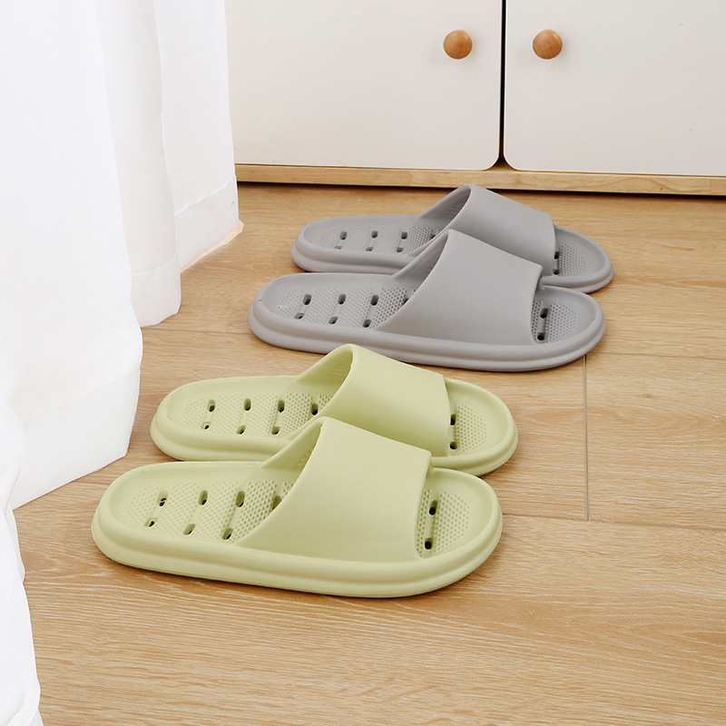Summer Slippers for Women, Eva Home Slippers, Summer New Couple Men's Anti-Slip Bathing Bathroom Leaking Belt Wholesale