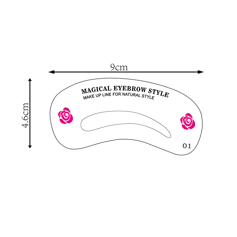 Europe and the United States 24 eyebrow card thrush artifact eyebrow card eyebrow eyeliner card thrush card Amazon cross-border hot sales