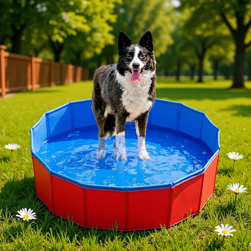 Плавательный бассейн для домашних животных, ПВХ, уличная купель для собак, складной, новый