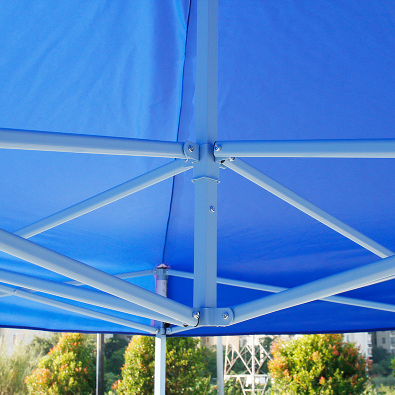 Folding Tent Exhibition Factory Warehouse Rainproof Tent Large Umbrella Stall Four-Legged Awning Outdoor Exhibition Advertising Tent