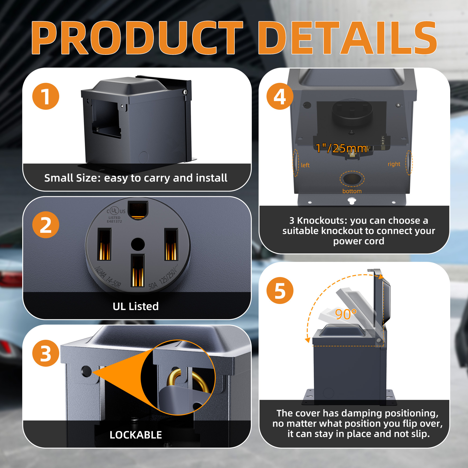 POP-1 Cross-border E-commerce Hot Sale RV Distribution Box American RV Distribution Box Outdoor RV Distribution Cabinet
