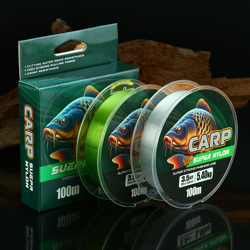 Conrad Raw Silk Wholesale Main Line Sub-Line High-Strength Transparent Fishing Line 100m Sea Rod Line Rubber Silk Nylon Fishing Line