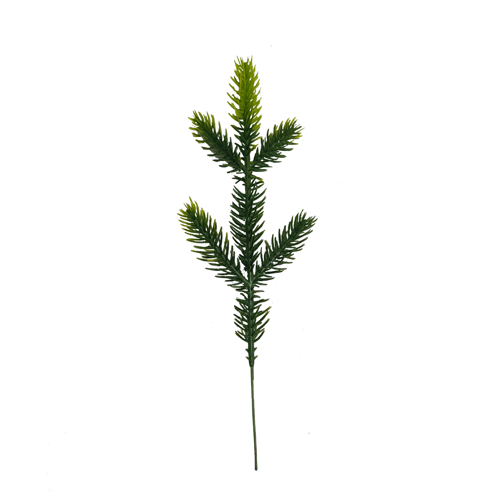 Cross-border Christmas Tree Three-dimensional Double-sided Five-pronged Pine Needle Photography Pine Branch Gift Decoration Props Simulation Plant Leaves