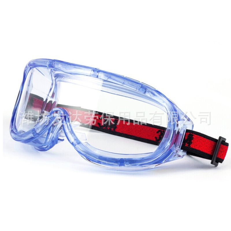 genuine goods 3 M1623AF goggles all-inclusive transparent anti-fog anti-impact glasses safety dust protection wind and sand protection wholesale