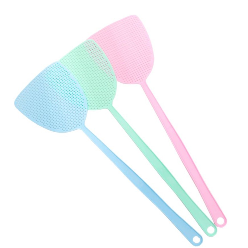 Colorful long handle plastic fly swatter manual mosquito swatter mosquito swatter fly swatter mosquito swatter manufacturers