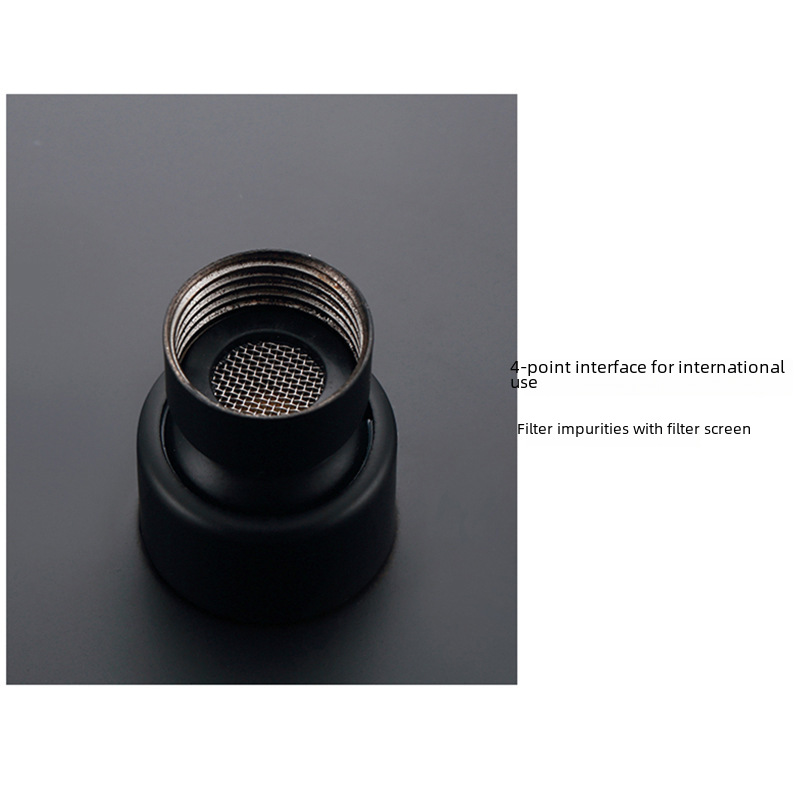 Stainless Steel Black Thin Pressurized Top Spray Rain Shower Bathroom Bathroom Bathrobe Household Shower Head Universal