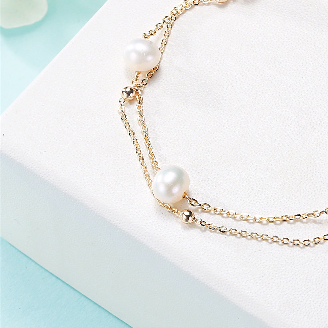 Origin source Zhuji freshwater pearl multilayer stacked pearl bracelet women's fashion jewelry wholesale a generation of hair
