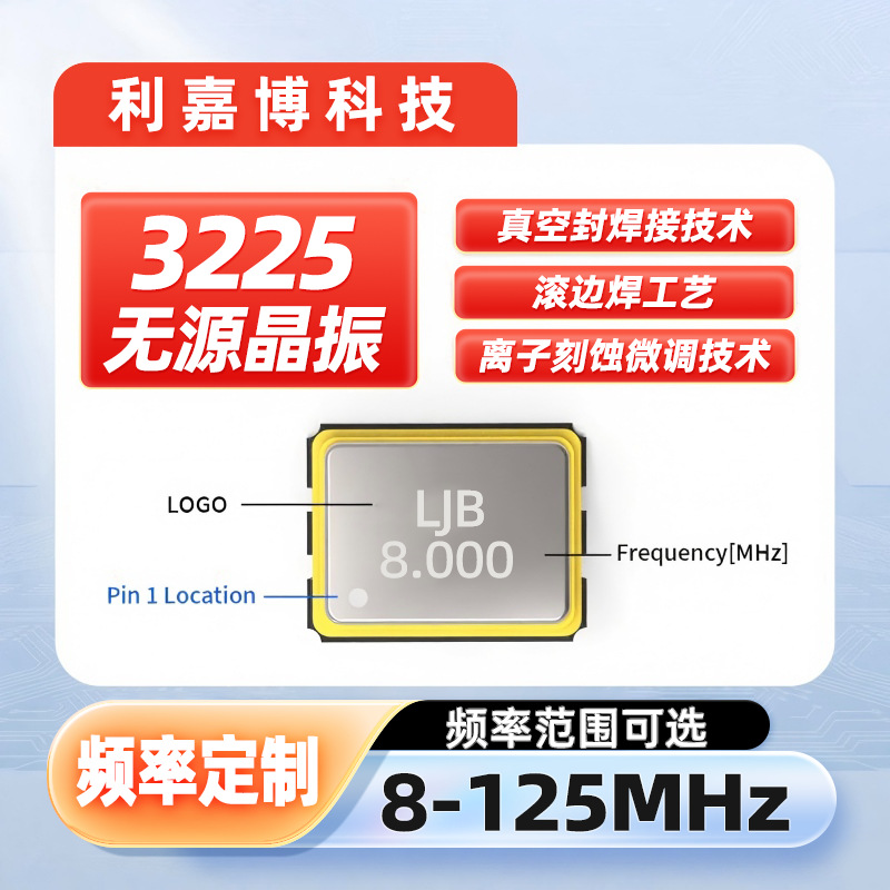 Factory Customized Ceramic Chip Quartz Crystal Oscillator 3225 Passive Crystal Resonator Full Range of 8m to 40Mhz