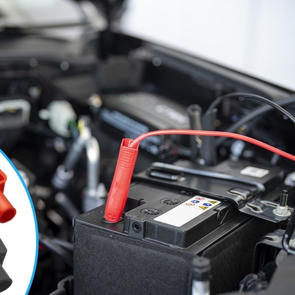 Automobile battery pole positive and negative pole protective cover rubber sleeve | battery terminal protective sleeve