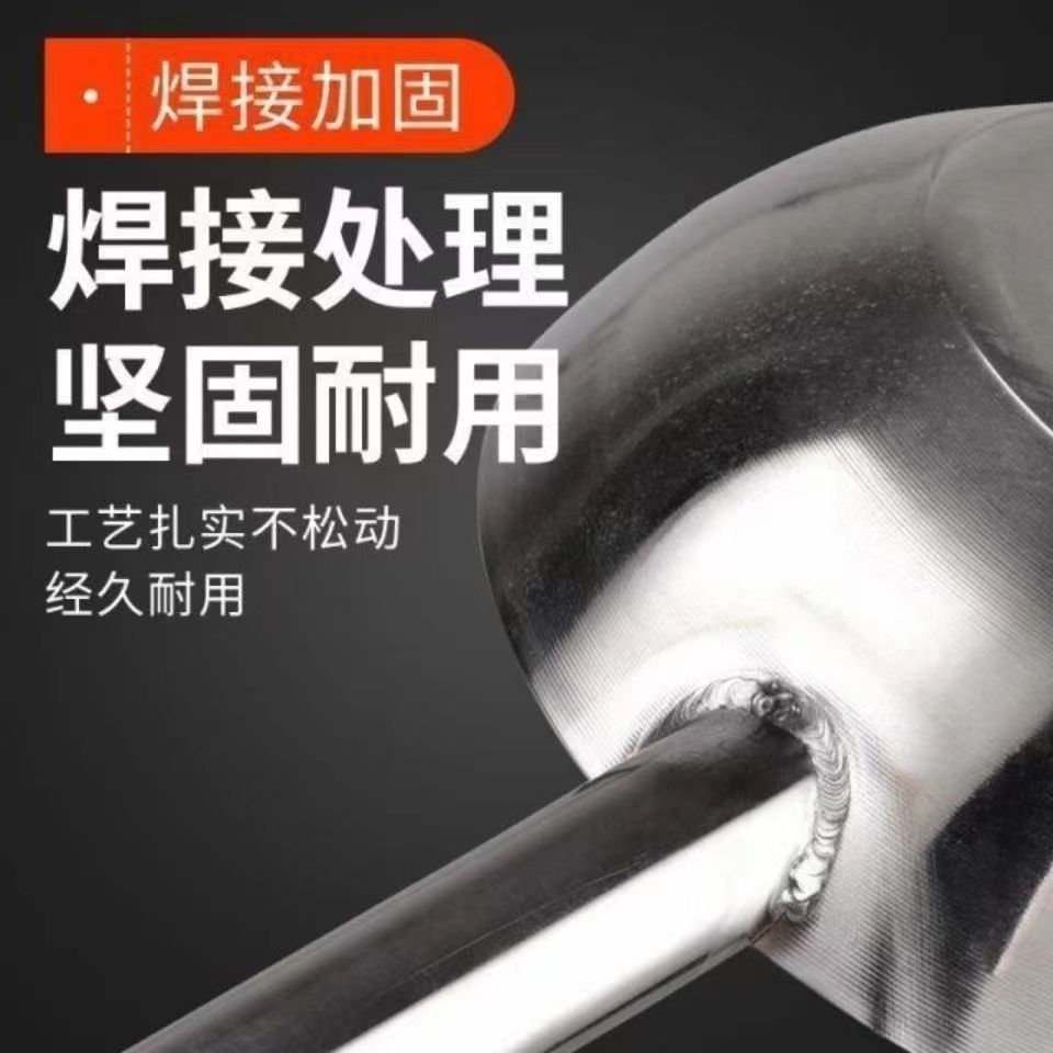 Thickened Stainless Steel Water Ladle Short Handle Long Handle Water Ladle Long Handle Water Ladle Household Kitchen Water Ladle Flat Bottom