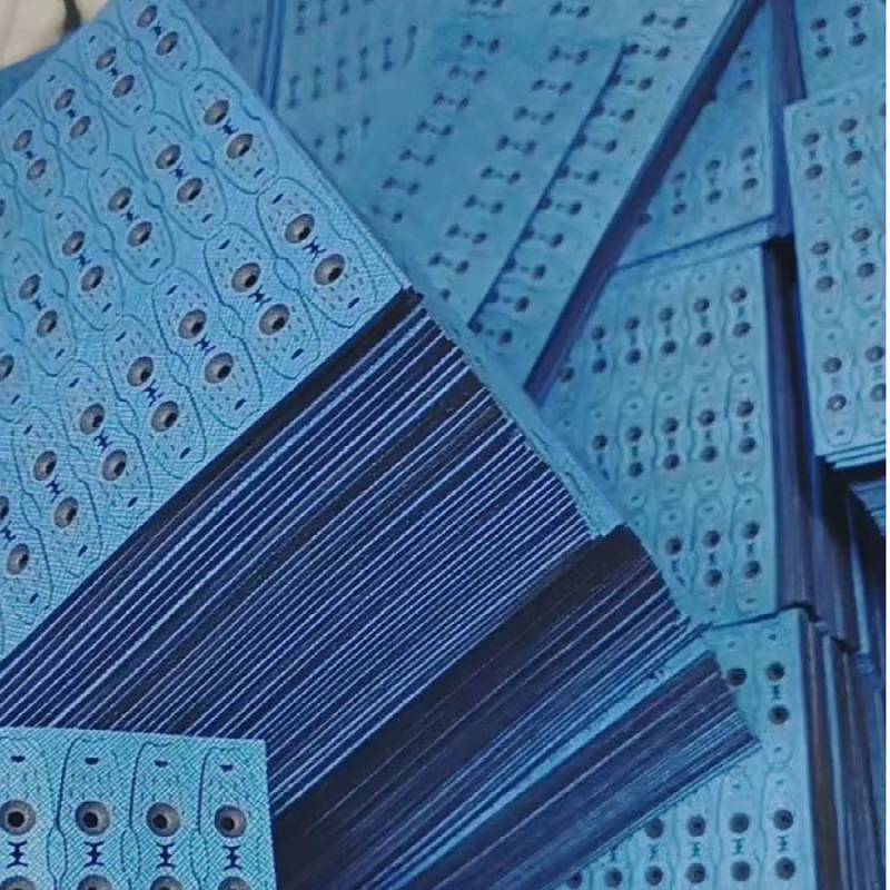 Qiyue positioning pot bottom leather pocket three holes positioning flat leather slingshot leather pocket slingshot accessories Internet famous silencer traditional leather pocket