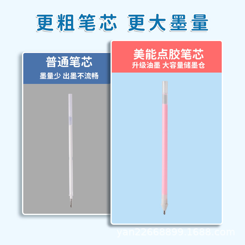 Macaron high-looking dispensing pen student diy hand account handmade quick-drying glue creative pen-shaped dotted glue wholesale