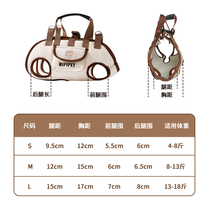 New Portable Cat and Small Dog Breathable Portable Cross-Body Shoulder Multi-Functional Traction Backpack Single Shoulder Artifact