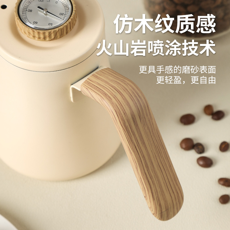 Coffee Hand Brewing Pot Drip Type Slender Mouth Swan Neck Pot 600ML Ear Hanging Pot Household Brewing Coffee Utensils