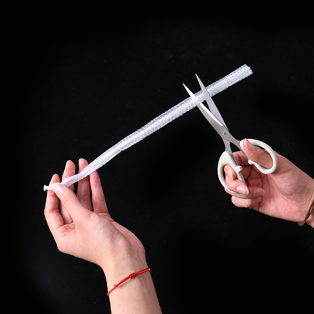 In-Stock, Various Sizes of White Pp Mesh Bags, Thickened Fine-Mesh Plastic Small Net Bags for Supermarket Shopping, Toys, and Exquisite Shells