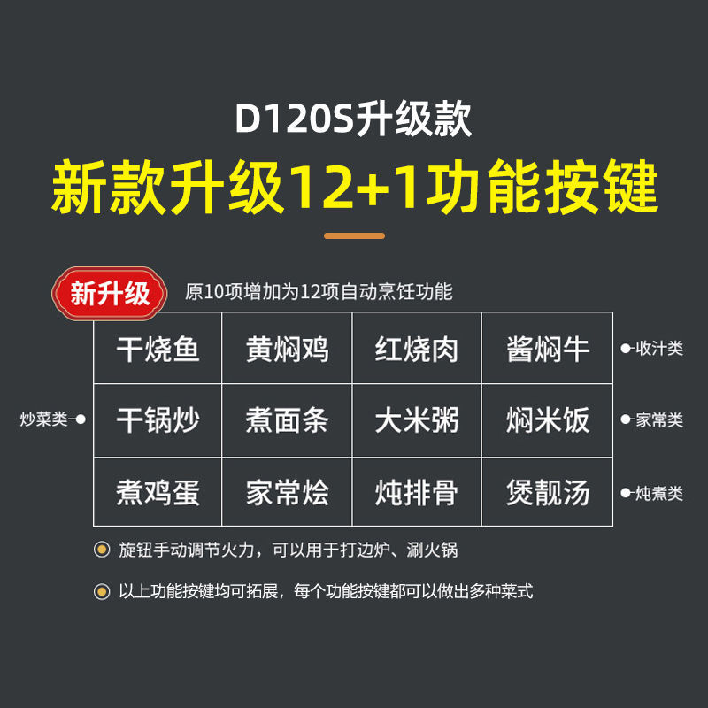 Jiesai D120S Fully Automatic Cooking Pot Smart Home Cooking Robot Multi-Functional Cooking Lazy Cooking Pot