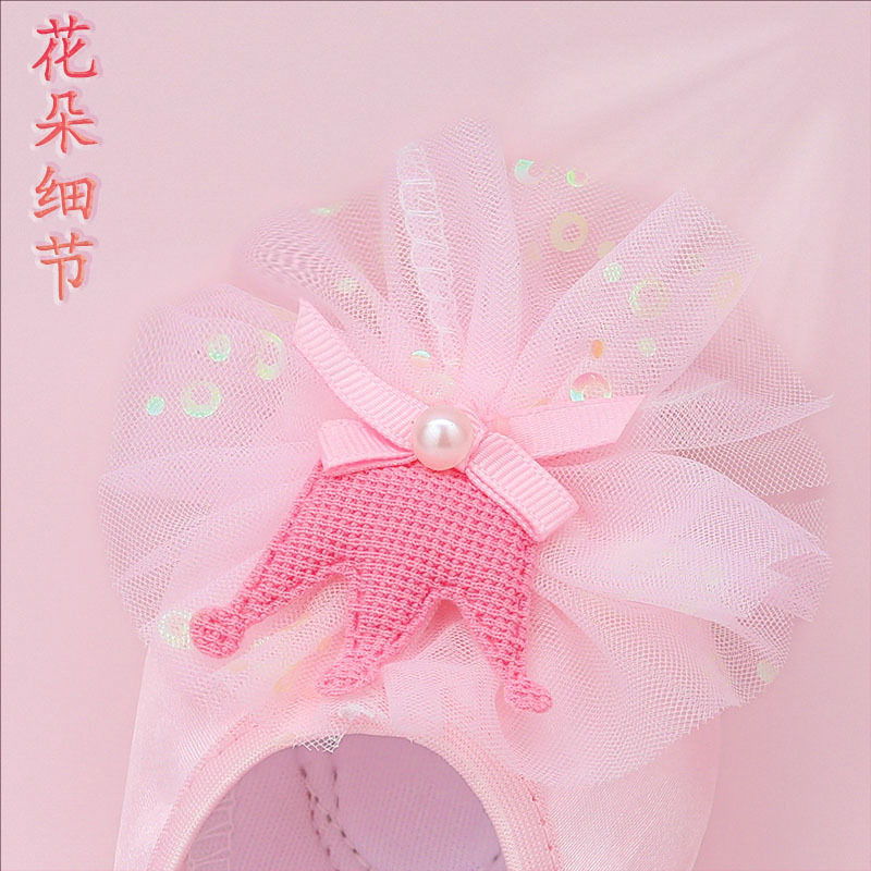 Dance Shoes with Soft Soles, No Laces, Non-slip, Wear-resistant, Special Satin Princess Style for Young Kidsren's Dance, Girls' Performance Practice
