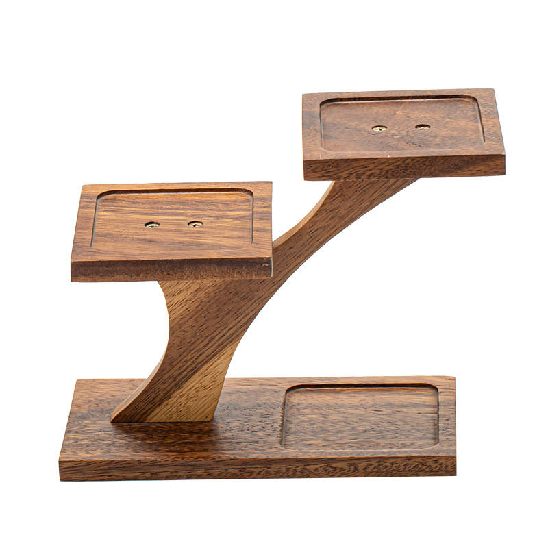 Solid Wood Multi-layer Storage Rack Desktop Tea Cup Teapot Display Rack Tea Table Accessories Storage Rack Household Balcony Multi-meat Rack