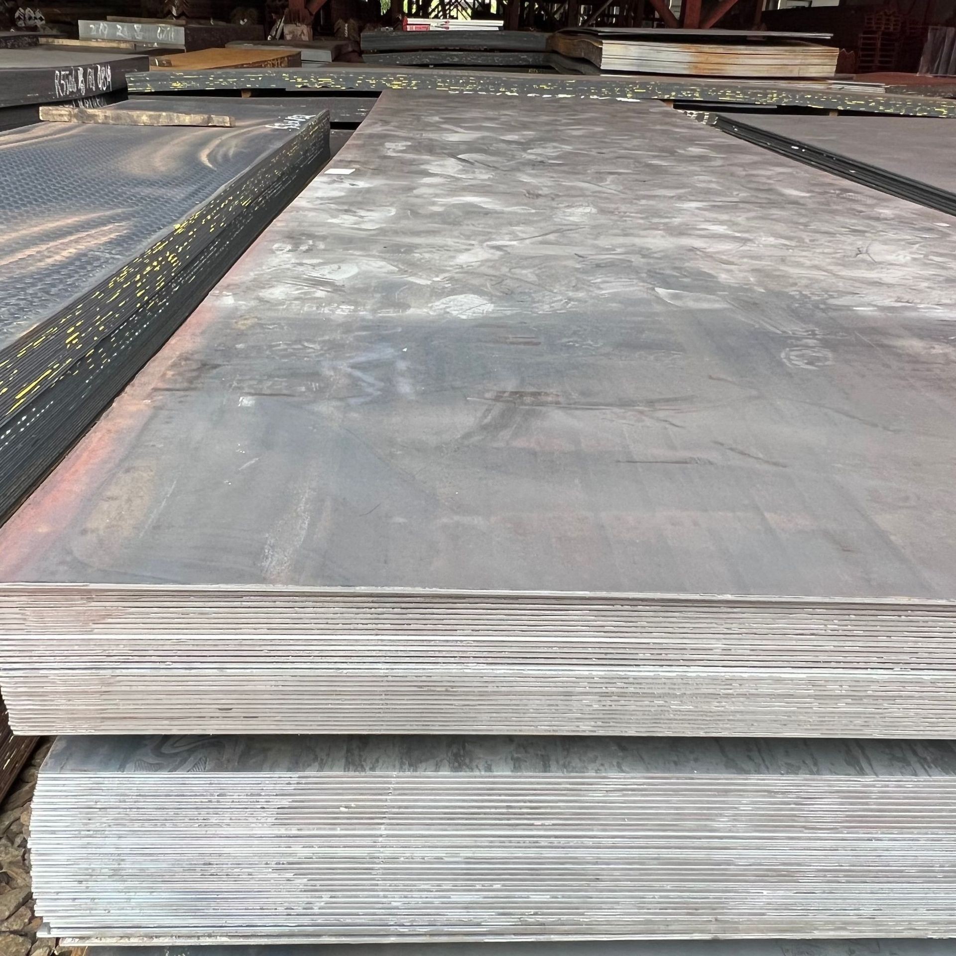 Wear-Resistant Steel Plate, High-Strength, High-Hardness Steel Plate, Hot-Rolled Q235B65Mn Thick Plate, Galvanized Ordinary Plate, High-Manganese Hot-Rolled in Stock