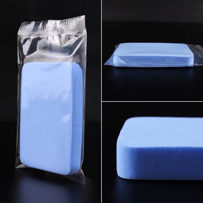 Blue Table tennis racket sponge rubber cleaning cotton washing sponge delicate soft stain removal