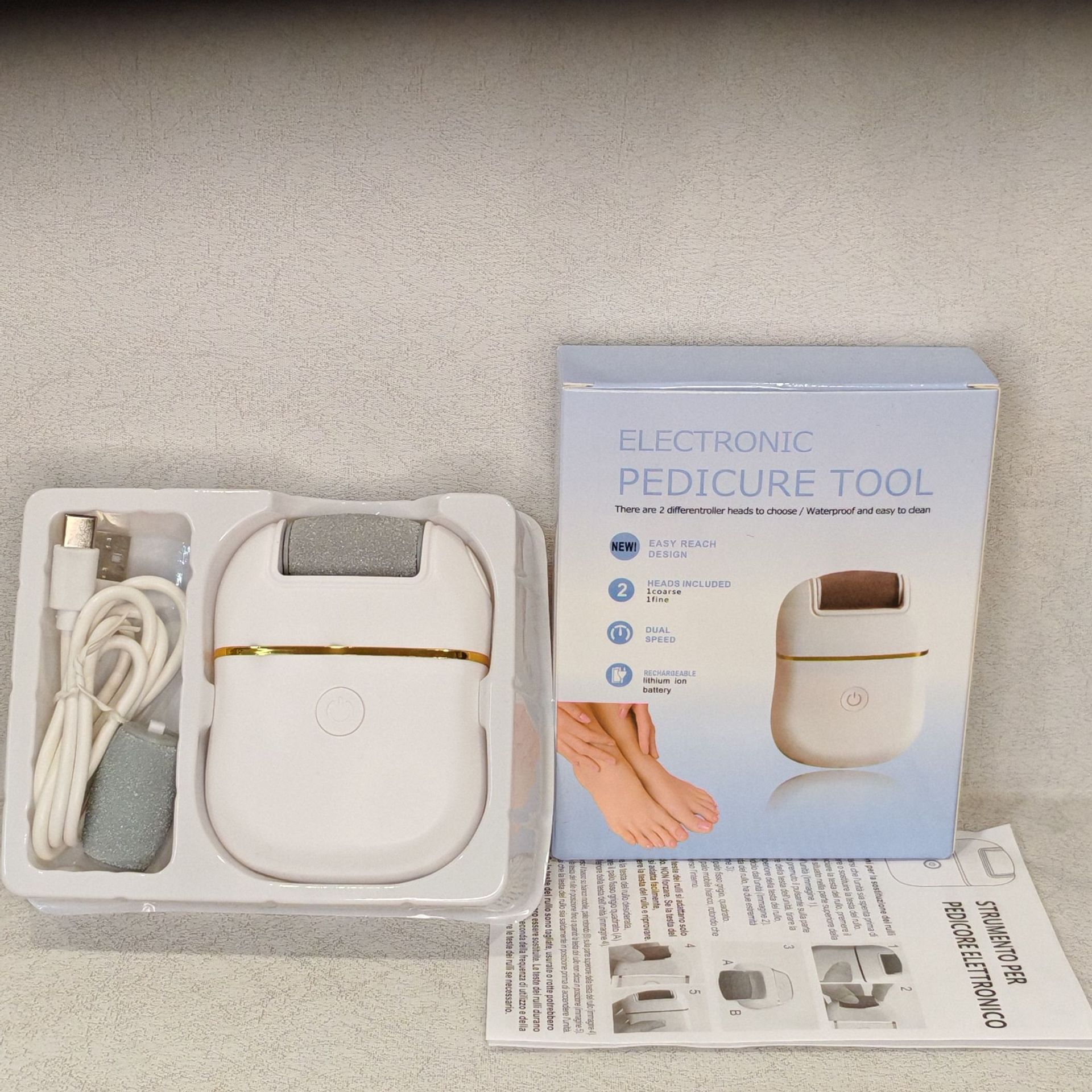 New Cross-Border Foot Rub Leather Artifact Electric Callus Heel Sole Foot Grinder to Remove Dead Skin Callus Pedicure Machine