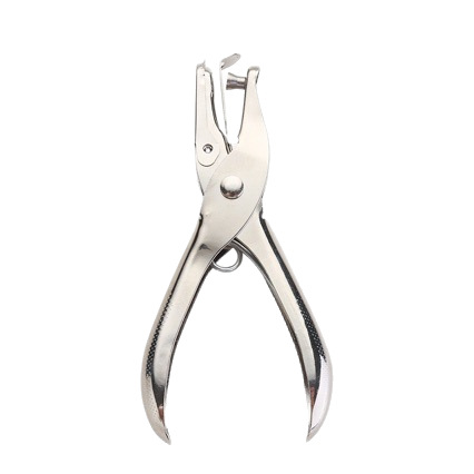 Office Hand-Held Hole Puncher Metal Hole Puncher Student Stationery Manual A4 Paper Single Hole Loose-Leaf Hole Puncher Wholesale