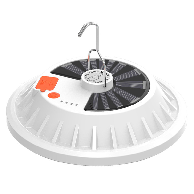 Solar bulb LED stall night market lighting power outage emergency rechargeable intelligent remote control outdoor lighting