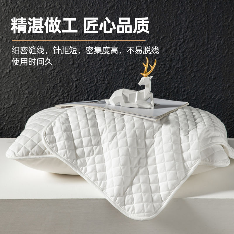 [Эксклюзив для участников] Наволочка в клетку, светло-бежевый, стеганая, пара для гостиниц, оптовая продажа