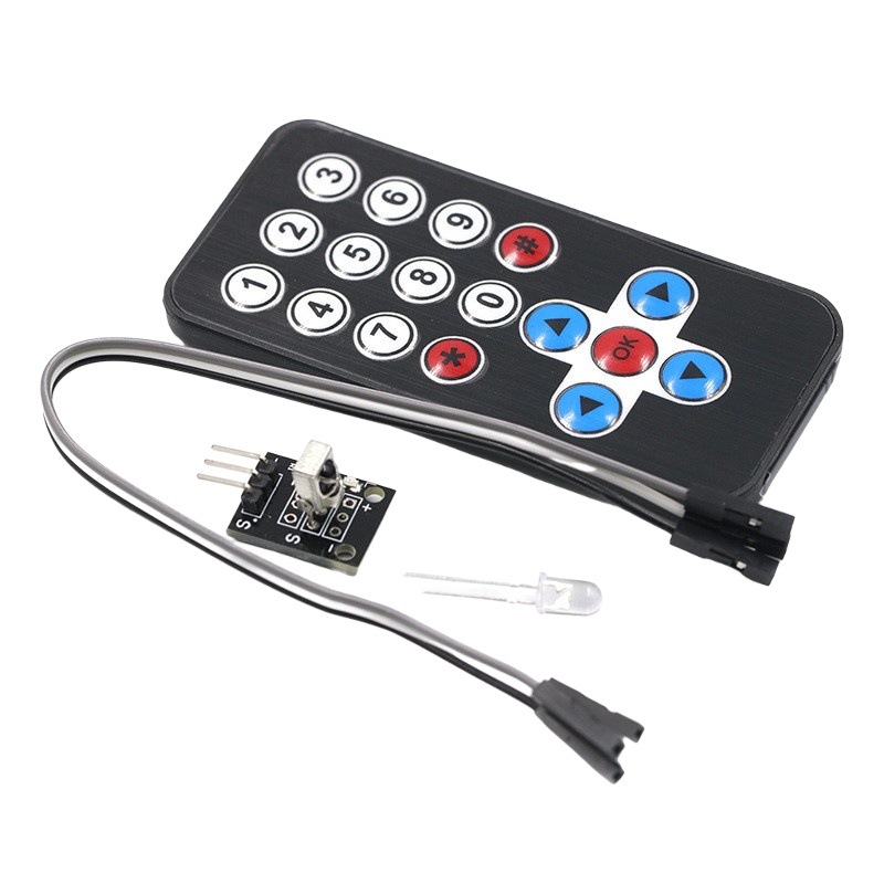 Hx1838 Infrared Wireless Remote Control Kit Remote Control Robot (Remote Control + Receiver Board) Remote Control Module