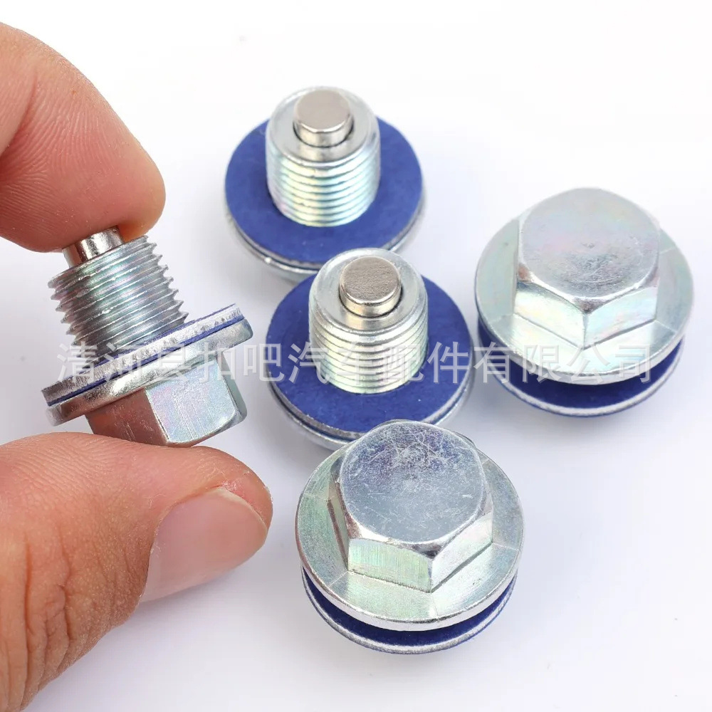 Magnetic Oil Suction Bolt Suitable for Toyota Car Oil Pan Plug Seal Gasket Wear Parts 1056006000