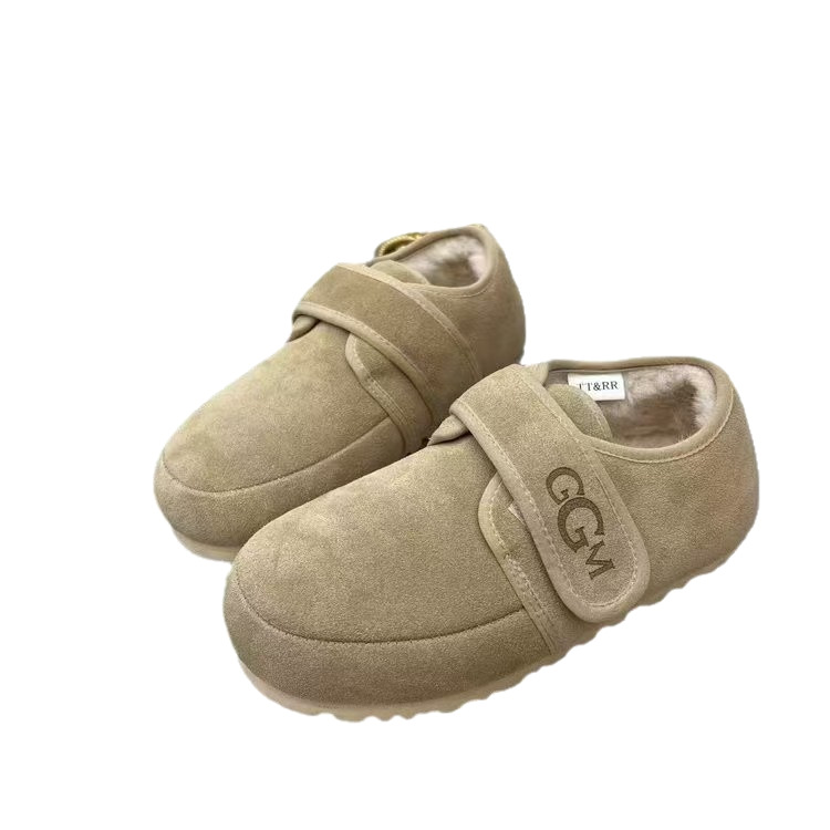 Hot-Selling Low-Top Velcro Fleece-Lined Snow Boots for Women, New Autumn and Winter Short Boots, Comfortable and Versatile Cotton Shoes for Delivery