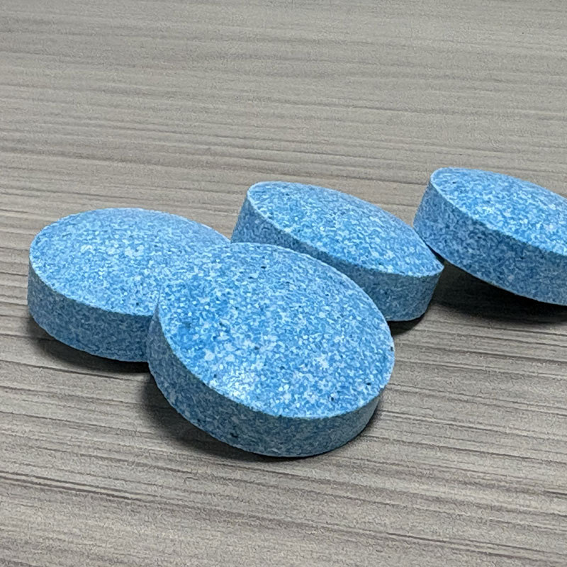 Floor Cleaning Effervescent Tablets Blue Cleaning Tablets Concentrated Solid Floor Degreaser Multi-Effect Floor Floral Fragrance Effervescent Tablets