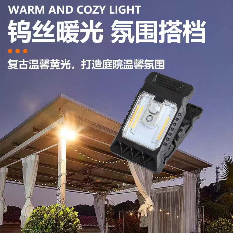 New Upgraded Smart Sensor Solar Clip Light Outdoor Courtyard Street Light Garden Lighting Solar Wall Light