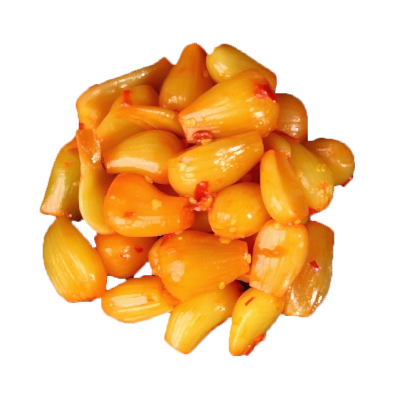 湖南香辣剁椒蒜心米热门辣爽口休闲下饭蒜瓣剁椒结合居家零售批发