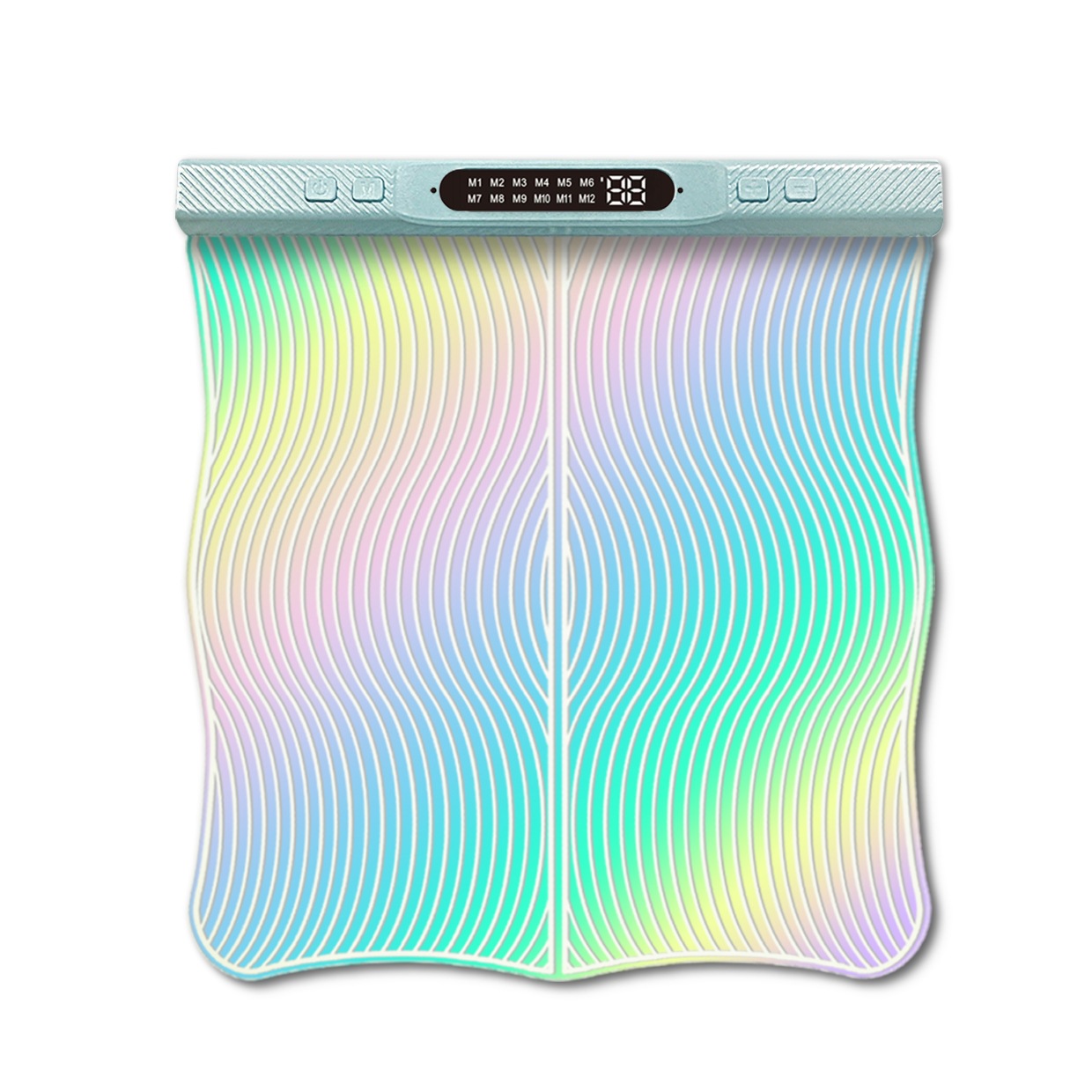 2025 New Ems Colorful Massage Foot Pads Microcurrent Leg Beauty Instrument Compact Lazy Leg Slimming One Piece Drop Shipping Factory