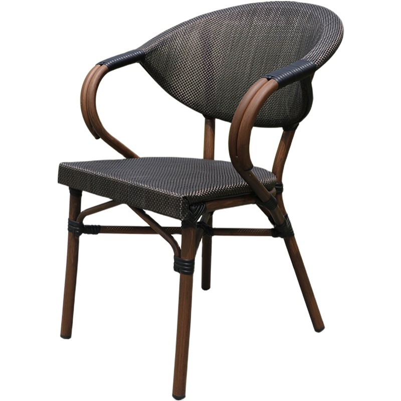 Outdoor chair garden rattan chair garden balcony leisure chair simple outdoor terrace coffee shop outdoor Rattan woven table and chair