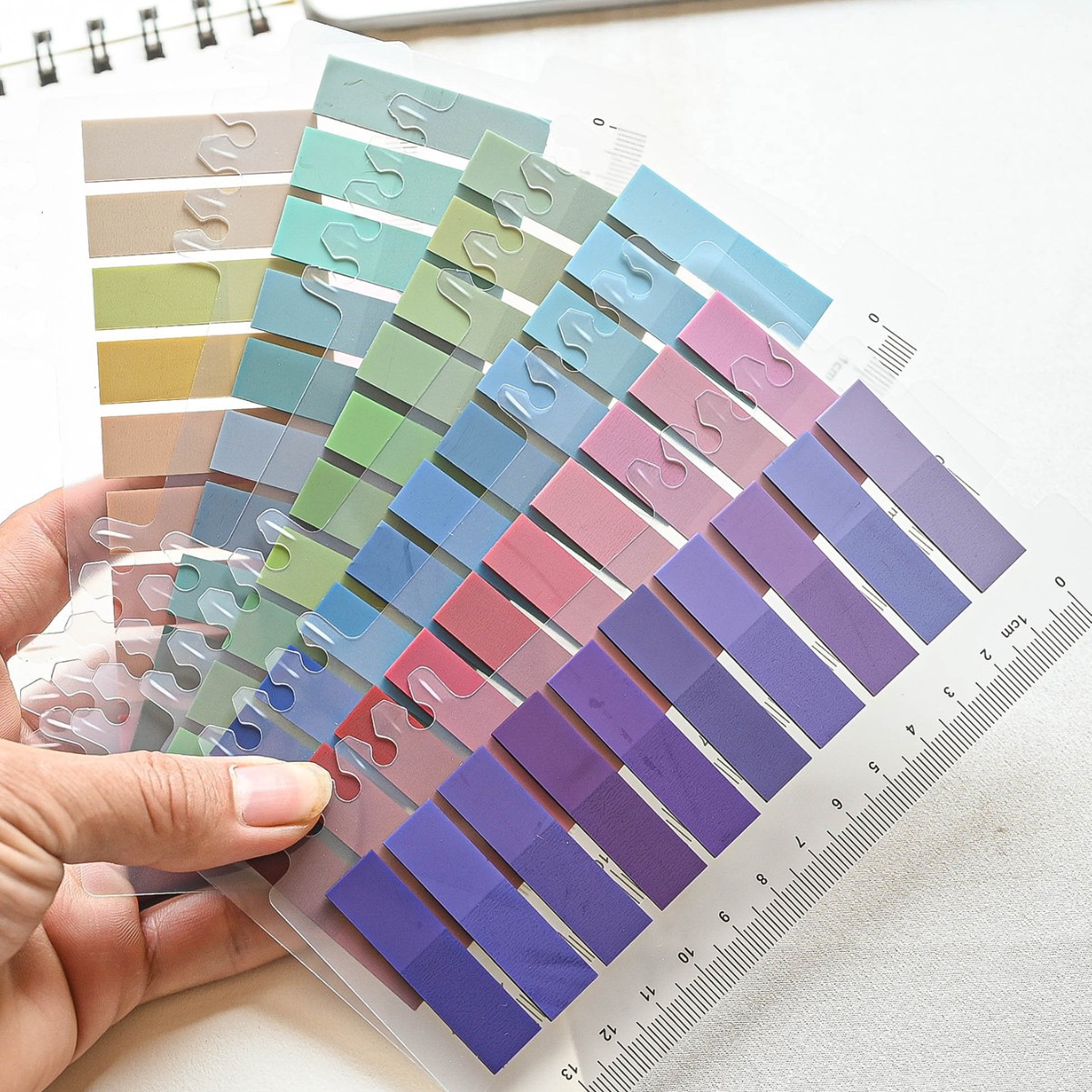 Factory Morandi color pet post-it note transparent index note combination for notes