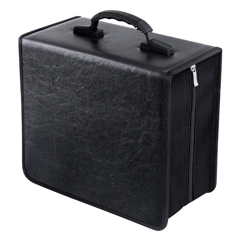 In-Stock Cd Case, 520 Discs, Pu Leather, Large Capacity, Car Cd Holder, Portable Disc Case, Amazon Cross-Border Manufacturer