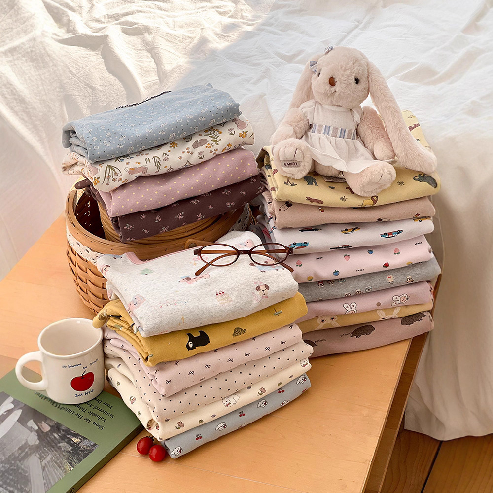 2025 обновленная 10A антимикробная версия детских шерстяных стрейчевых бесшовных пижам мультяшного домашнего одежды