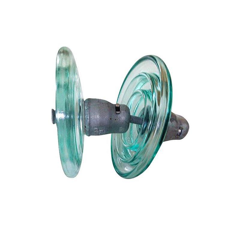 Tempered anti-fouling suspension glass insulator U210BP/170 disc suspension porcelain anti-fouling tempering