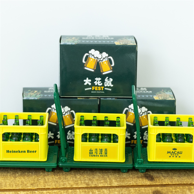 Микромасштабная симуляция, тележка с пивом Макао Тайвань, набор для кукольного домика, реквизит для съемок