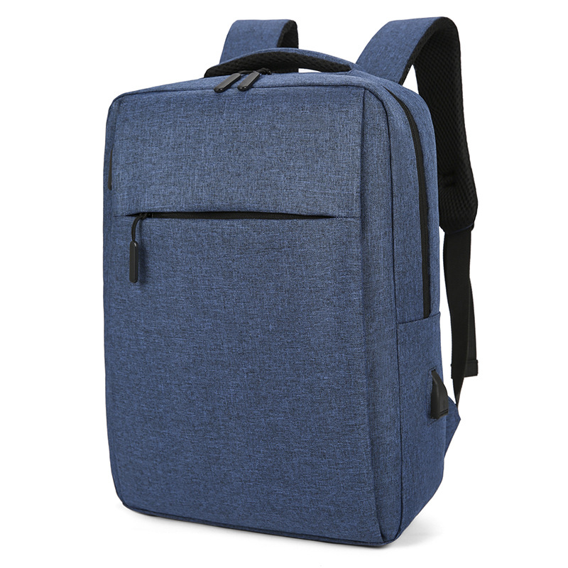 Large-Capacity Gift Casual Business Computer Backpack for Men and Women Oxford Cloth Solid Color Simple Backpack with Customized Logo