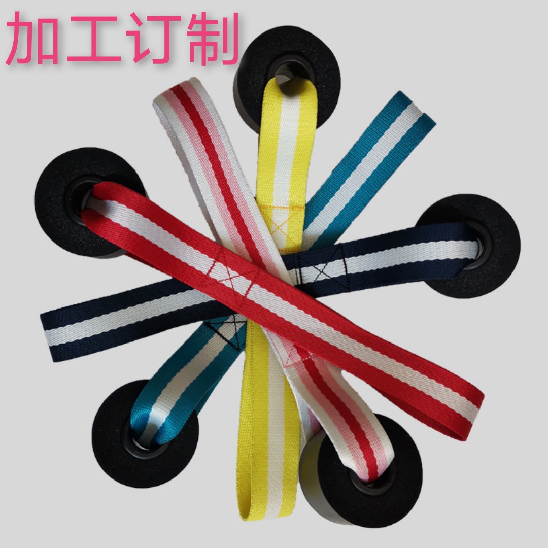 Обработка и настройка цветного эластичного ремня с пряжкой для дверей, аксессуары для фитнеса, вспомогательный зажим для подтягиваний