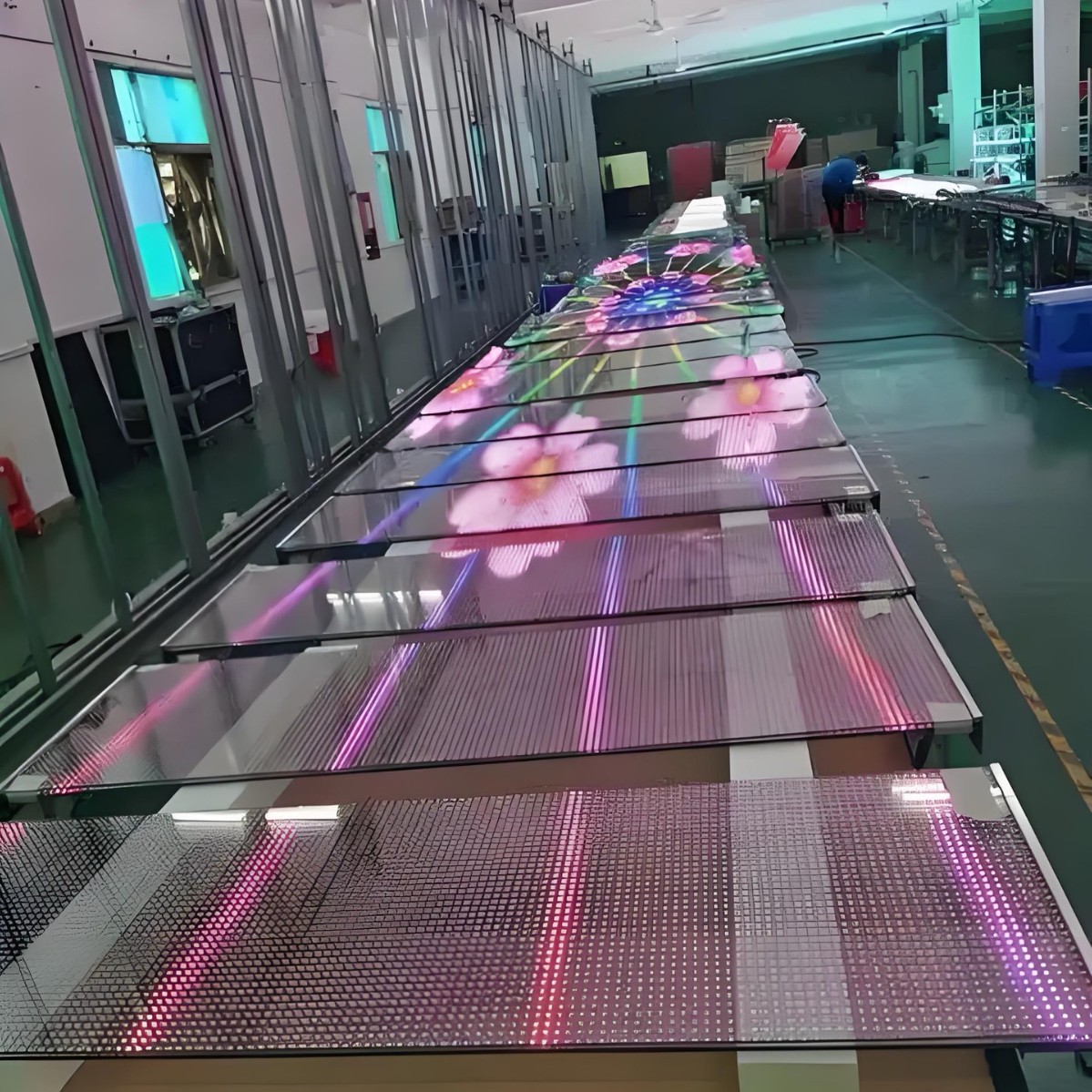 Photoelectric Glass Screen Transparent Holographic Screen Led Crystal Film Screen P2.5P4P5P6P8P10 Mounting